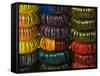 Colourful Bangles for Sale, Maheshwar, Madhya Pradesh State, India-R H Productions-Framed Stretched Canvas