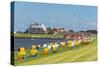 Colourful Beach Chairs on the Beach of Cuxhaven, Lower Saxony, Germany, Europe-Michael Runkel-Stretched Canvas