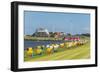 Colourful Beach Chairs on the Beach of Cuxhaven, Lower Saxony, Germany, Europe-Michael Runkel-Framed Photographic Print