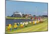 Colourful Beach Chairs on the Beach of Cuxhaven, Lower Saxony, Germany, Europe-Michael Runkel-Mounted Photographic Print