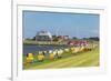 Colourful Beach Chairs on the Beach of Cuxhaven, Lower Saxony, Germany, Europe-Michael Runkel-Framed Photographic Print