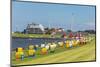 Colourful Beach Chairs on the Beach of Cuxhaven, Lower Saxony, Germany, Europe-Michael Runkel-Mounted Photographic Print