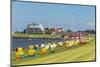 Colourful Beach Chairs on the Beach of Cuxhaven, Lower Saxony, Germany, Europe-Michael Runkel-Mounted Premium Photographic Print