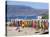 Colourful Beach Huts, Kalkbay, Cape Province, South Africa, Africa-Peter Groenendijk-Stretched Canvas