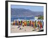 Colourful Beach Huts, Kalkbay, Cape Province, South Africa, Africa-Peter Groenendijk-Framed Photographic Print