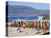 Colourful Beach Huts, Kalkbay, Cape Province, South Africa, Africa-Peter Groenendijk-Stretched Canvas