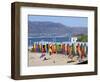 Colourful Beach Huts, Kalkbay, Cape Province, South Africa, Africa-Peter Groenendijk-Framed Photographic Print