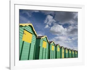 Colourful Beach Huts, Littlehampton, West Sussex, England, United Kingdom, Europe-Miller John-Framed Photographic Print