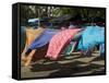 Colourful Beach Wraps for Sale, Manuel Antonio, Costa Rica, Central America-R H Productions-Framed Stretched Canvas