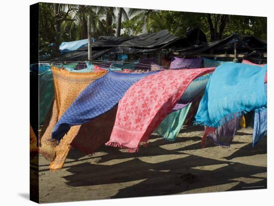 Colourful Beach Wraps for Sale, Manuel Antonio, Costa Rica, Central America-R H Productions-Stretched Canvas