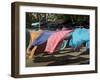 Colourful Beach Wraps for Sale, Manuel Antonio, Costa Rica, Central America-R H Productions-Framed Photographic Print