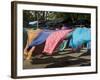 Colourful Beach Wraps for Sale, Manuel Antonio, Costa Rica, Central America-R H Productions-Framed Photographic Print