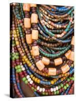 Colourful Beads Worn by a Woman of the Galeb Tribe, Lower Omo Valley, Ethiopia-Gavin Hellier-Stretched Canvas
