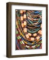 Colourful Beads Worn by a Woman of the Galeb Tribe, Lower Omo Valley, Ethiopia-Gavin Hellier-Framed Photographic Print