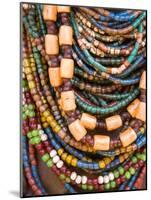 Colourful Beads Worn by a Woman of the Galeb Tribe, Lower Omo Valley, Ethiopia-Gavin Hellier-Mounted Photographic Print