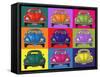 Colourful Beetles-Peter Adderley-Framed Stretched Canvas