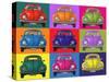 Colourful Beetles-Peter Adderley-Stretched Canvas