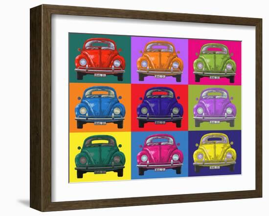 Colourful Beetles-Peter Adderley-Framed Art Print