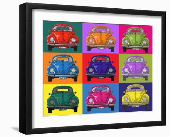 Colourful Beetles-Peter Adderley-Framed Art Print