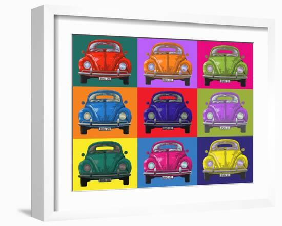 Colourful Beetles-Peter Adderley-Framed Art Print