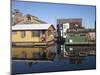 Colourful Boat Houses, Fisherman's Wharf, Victoria, Vancouver Island, British Columbia, Canada, Nor-Martin Child-Mounted Photographic Print