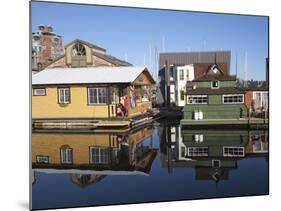 Colourful Boat Houses, Fisherman's Wharf, Victoria, Vancouver Island, British Columbia, Canada, Nor-Martin Child-Mounted Photographic Print