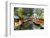 Colourful Boats at the Floating Gardens in Xochimilco-John Woodworth-Framed Photographic Print