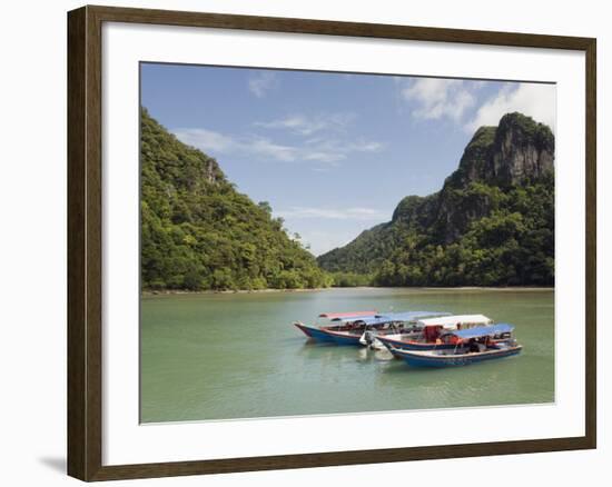 Colourful Boats, Langkawi Island, Kedah State, Malaysia, Southeast Asia, Asia-Christian Kober-Framed Photographic Print