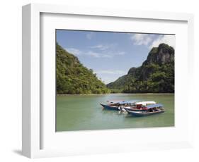 Colourful Boats, Langkawi Island, Kedah State, Malaysia, Southeast Asia, Asia-Christian Kober-Framed Photographic Print