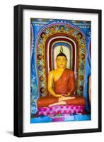 Colourful Buddha Statue at Isurumuniya Vihara-Matthew Williams-Ellis-Framed Photographic Print