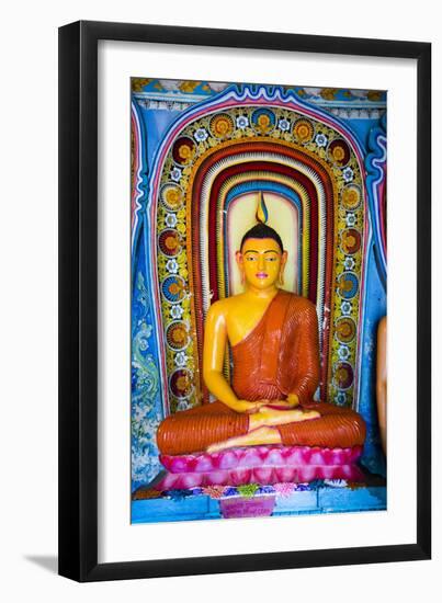 Colourful Buddha Statue at Isurumuniya Vihara-Matthew Williams-Ellis-Framed Photographic Print