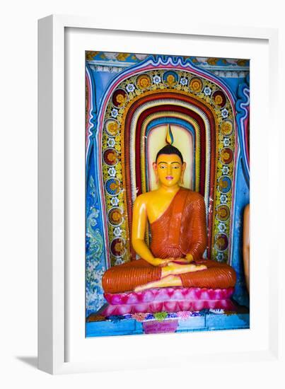 Colourful Buddha Statue at Isurumuniya Vihara-Matthew Williams-Ellis-Framed Photographic Print