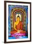 Colourful Buddha Statue at Isurumuniya Vihara-Matthew Williams-Ellis-Framed Photographic Print