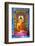 Colourful Buddha Statue at Isurumuniya Vihara-Matthew Williams-Ellis-Framed Photographic Print