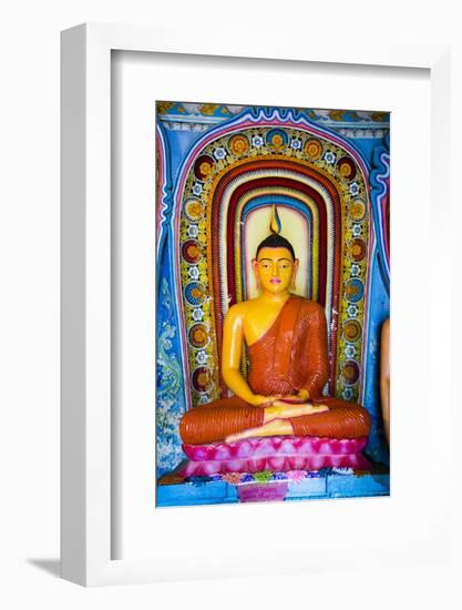 Colourful Buddha Statue at Isurumuniya Vihara-Matthew Williams-Ellis-Framed Photographic Print