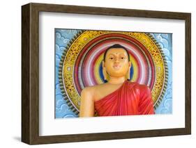 Colourful Buddha Statue, Mirrisa, South Coast, Sri Lanka-Peter Adams-Framed Photographic Print