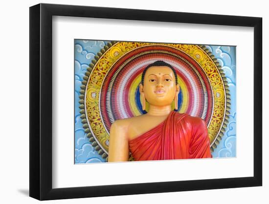 Colourful Buddha Statue, Mirrisa, South Coast, Sri Lanka-Peter Adams-Framed Photographic Print