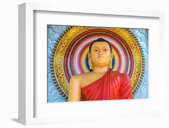 Colourful Buddha Statue, Mirrisa, South Coast, Sri Lanka-Peter Adams-Framed Photographic Print