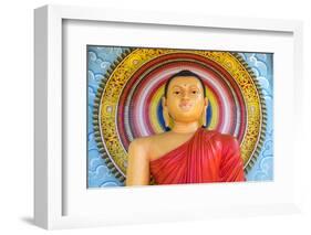 Colourful Buddha Statue, Mirrisa, South Coast, Sri Lanka-Peter Adams-Framed Photographic Print