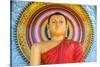 Colourful Buddha Statue, Mirrisa, South Coast, Sri Lanka-Peter Adams-Stretched Canvas