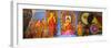 Colourful Buddha Statues at Isurumuniya Vihara-Matthew Williams-Ellis-Framed Photographic Print