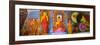 Colourful Buddha Statues at Isurumuniya Vihara-Matthew Williams-Ellis-Framed Photographic Print