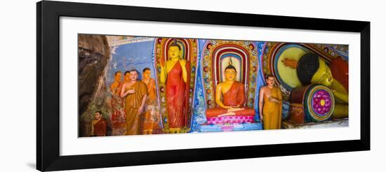 Colourful Buddha Statues at Isurumuniya Vihara-Matthew Williams-Ellis-Framed Photographic Print