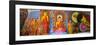 Colourful Buddha Statues at Isurumuniya Vihara-Matthew Williams-Ellis-Framed Photographic Print