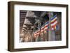 Colourful Buddhist Flags Adorning Columns-Charlie-Framed Photographic Print