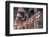 Colourful Buddhist Flags Adorning Columns-Charlie-Framed Photographic Print