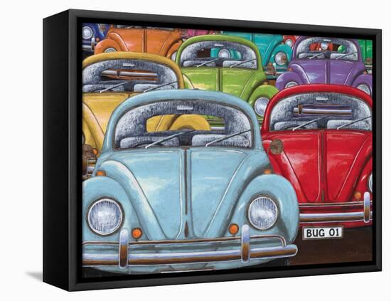 Colourful Bugs-Peter Adderley-Framed Stretched Canvas