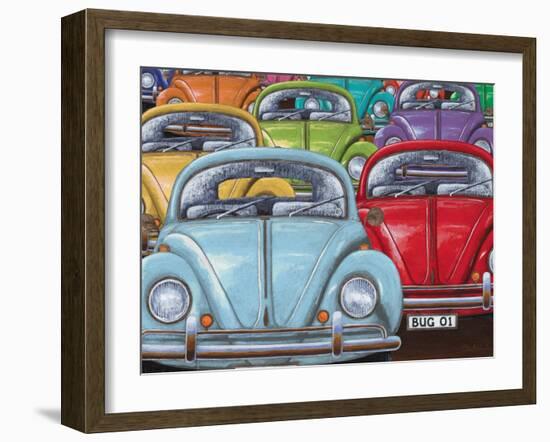 Colourful Bugs-Peter Adderley-Framed Art Print