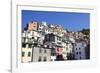 Colourful Buildings at Riomaggiore-Mark Sunderland-Framed Photographic Print