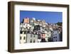 Colourful Buildings at Riomaggiore-Mark Sunderland-Framed Photographic Print